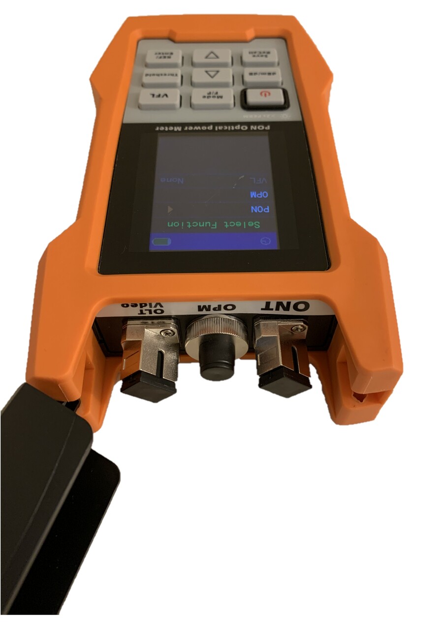 RPONPM-600 - PON Optical Power Meter for ONU and OLT measuring with internal storage memory and USB connectivity