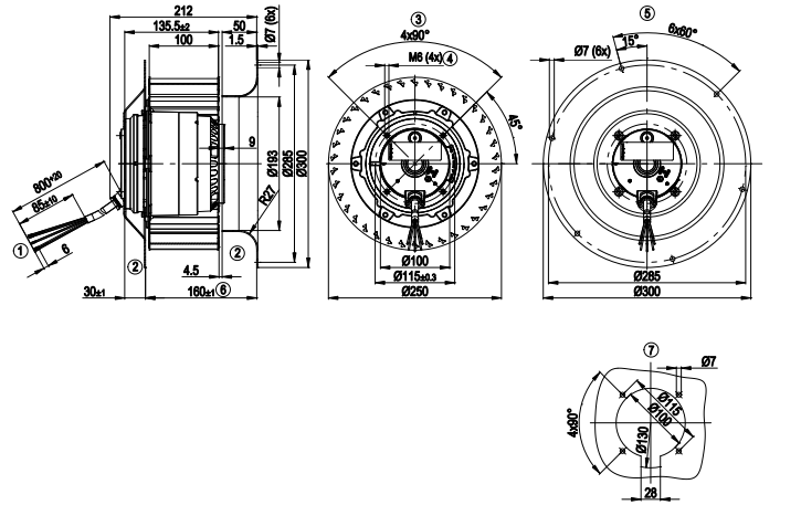 R4E250-CG01-01 ebm papst  MOTORIZED IMPELLER