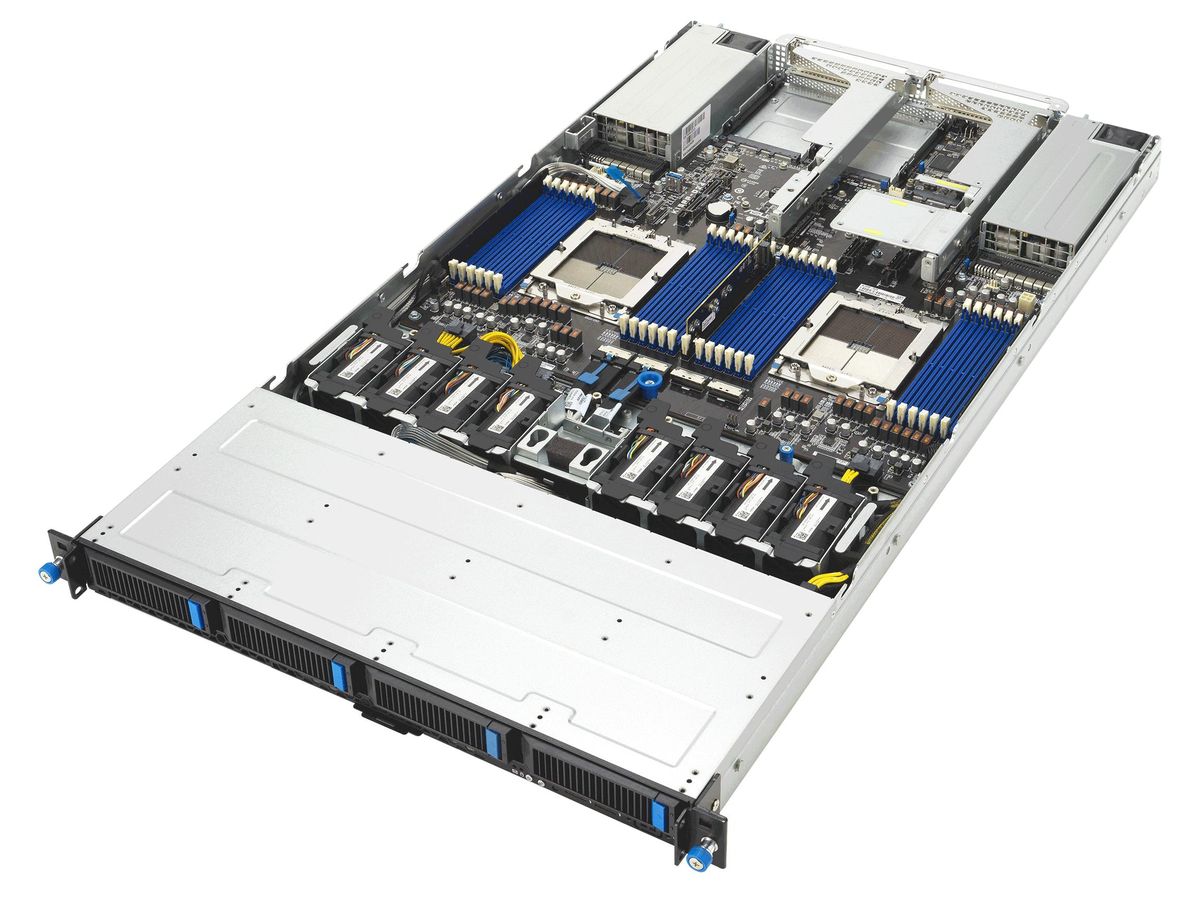 ASUS RS700A-E13-RS4U-2KW10G 1U Dual AMD EPYC 9005 128-Core 4×NVMe PCIe Gen5 Server