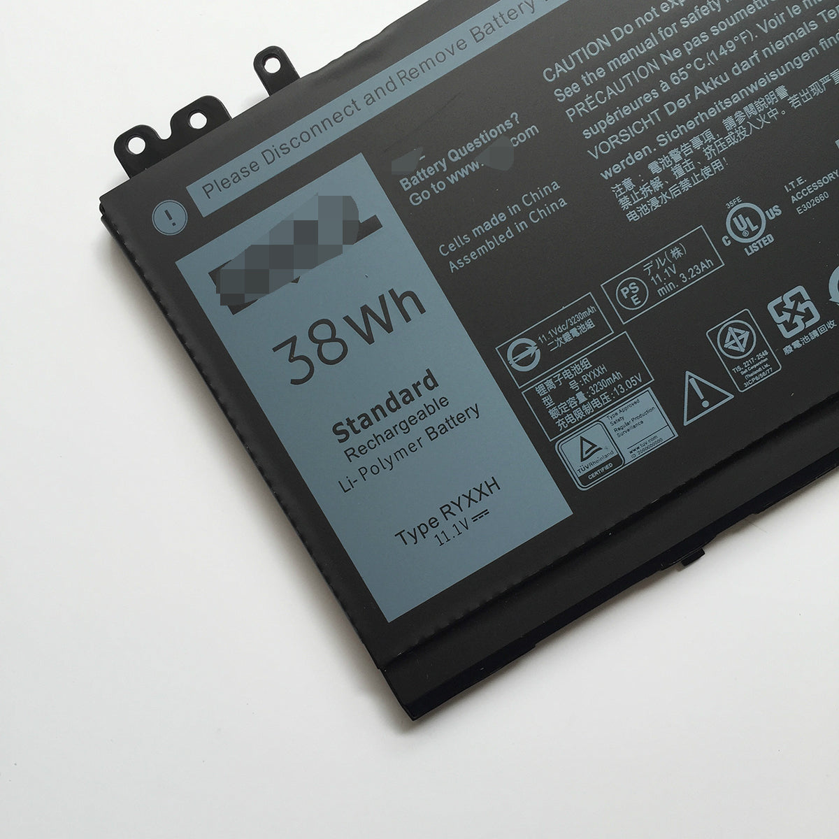RYXXH 38Wh Battery For Dell Latitude 12 E5250 E5250 E5450 E5550