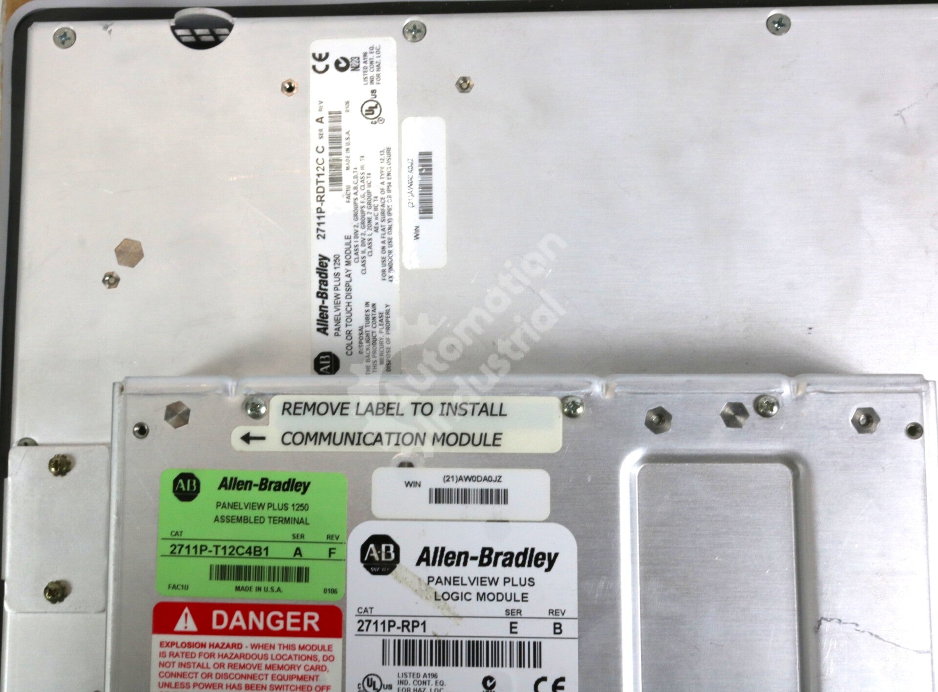 2711P-T12C4B1 By Allen Bradley 2711P-RDT12C 2711P-RP1 12.1In 64MB Color Panel