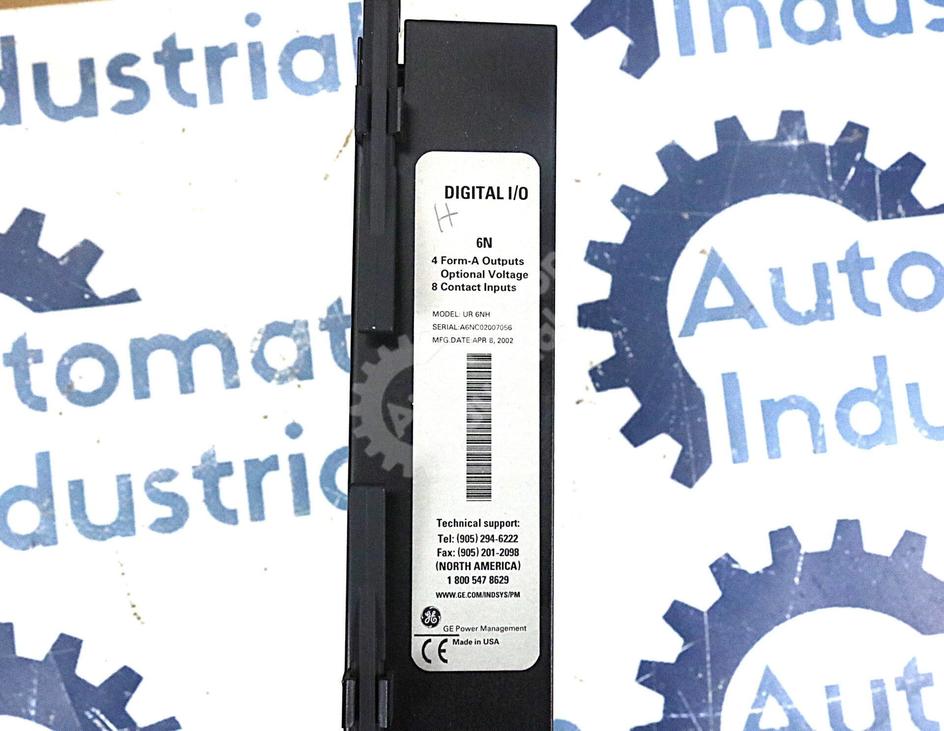 UR 6NH By GE Multilin UR-6NH 4 Form-A Outputs 8 Contacts Inputs Digital I/O