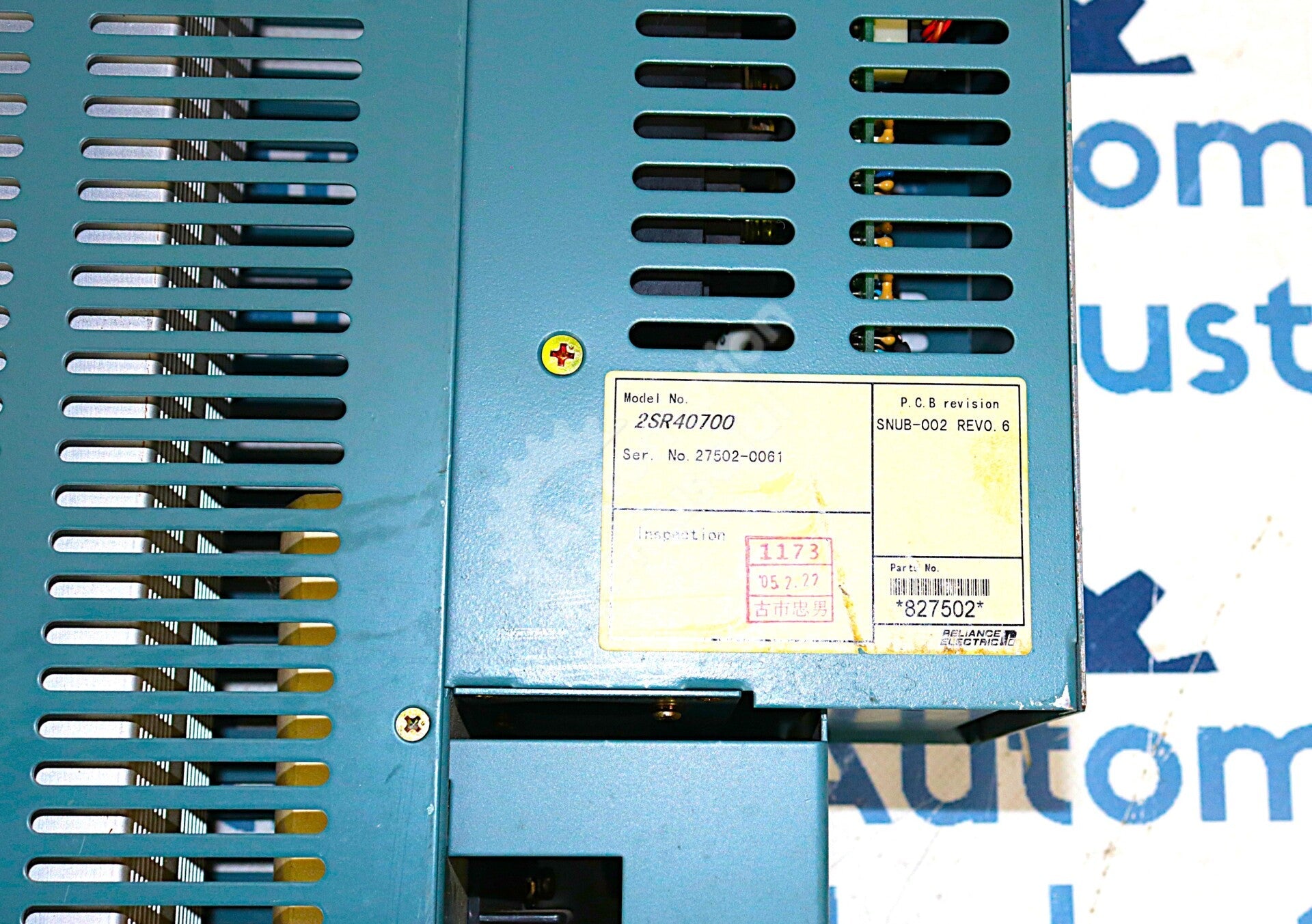 2SR40700 By Reliance Electric Bus Snubber DB Unit