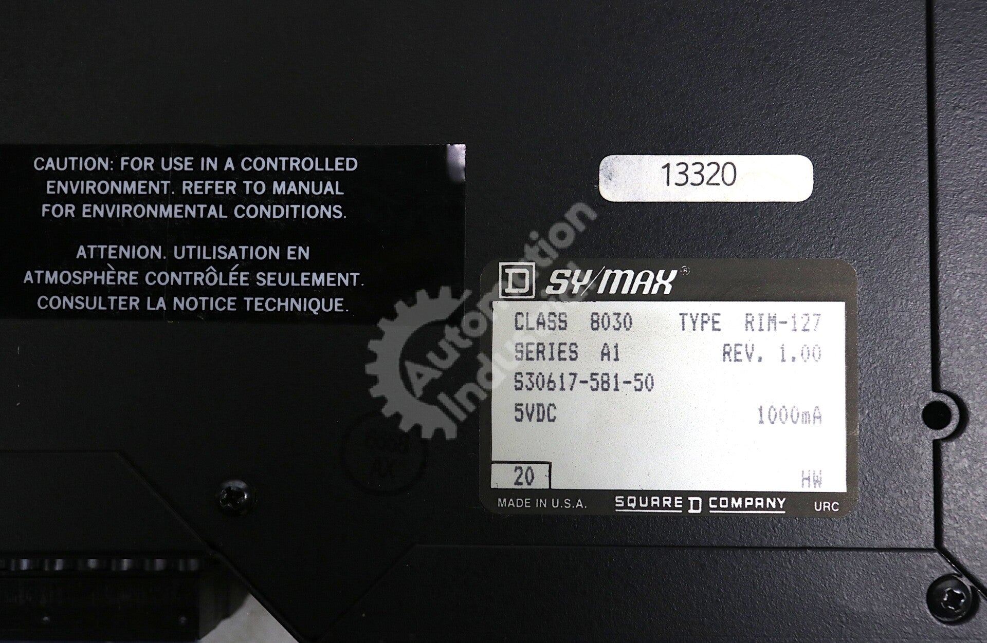 RIM-127 By Square D Sy/Max Class 8030 Analog Input Module