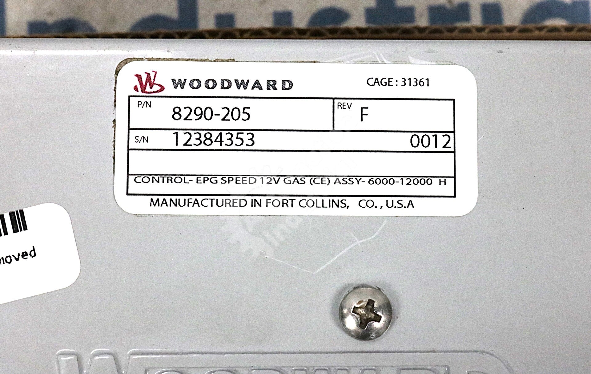 8290-205 By Woodward EPG Speed Control