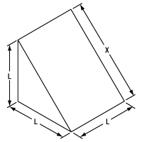 T-PS910H-B - N-BK7 Right-Angle Prism, L = 10 mm, AR Coating on Hypotenuse: 650-1050 nm