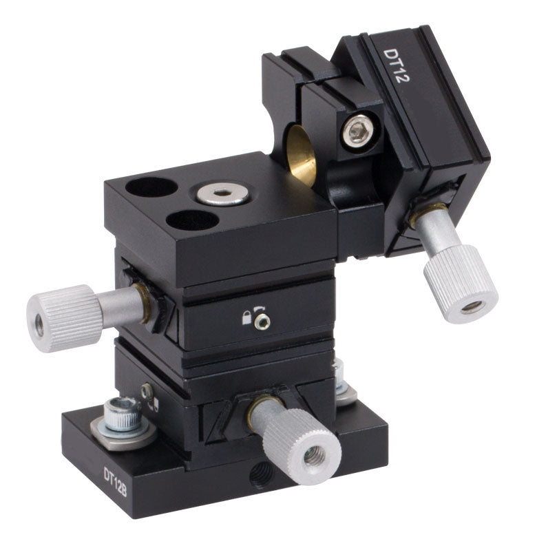 TH-DT12XYZ - 1/2" XYZ Dovetail Translation Stage with Baseplate, 8-32 Taps