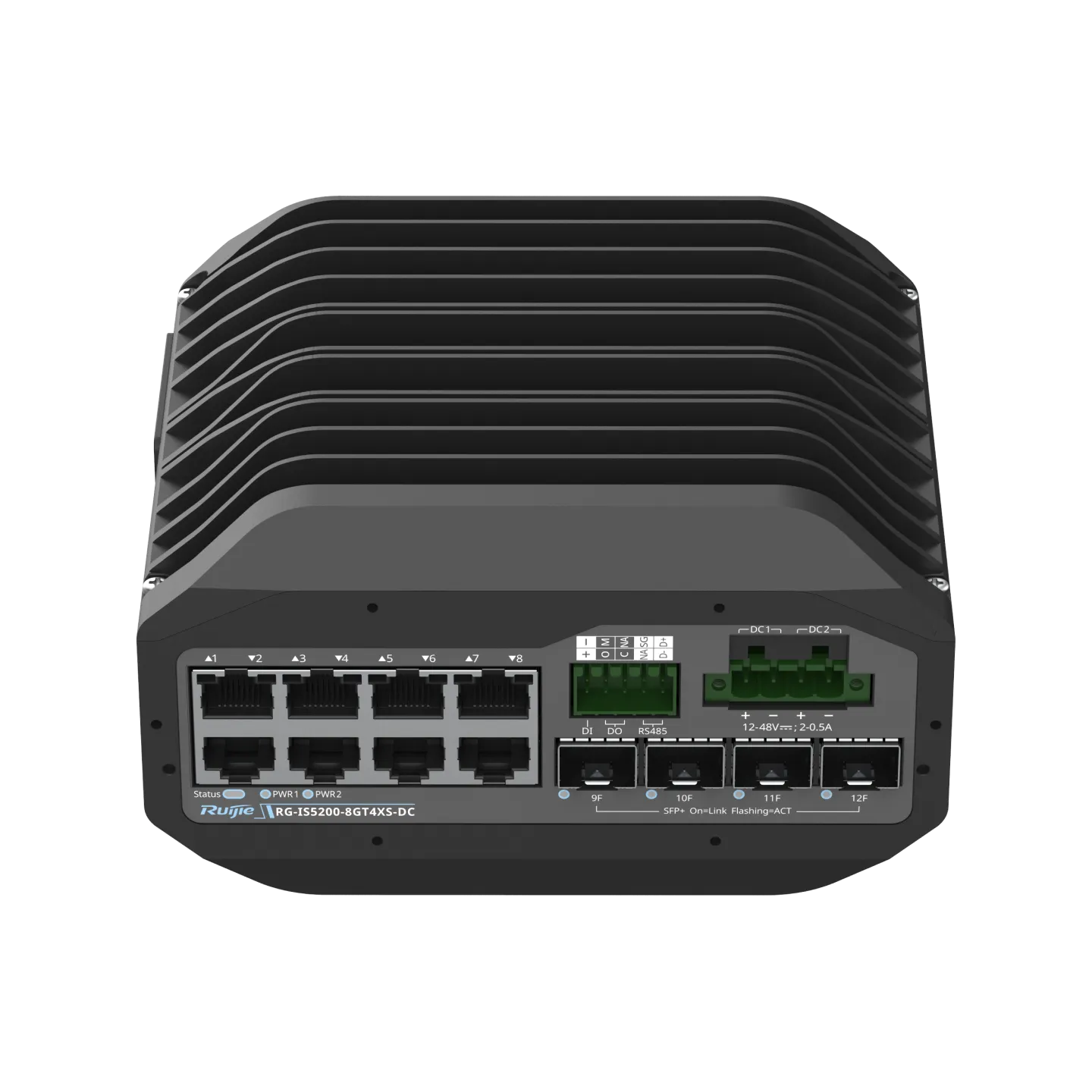 Ruijie RG-IS5200-8GT4XS-DC Industrial 8-Port Gigabit Switch 4×10G Uplinks
