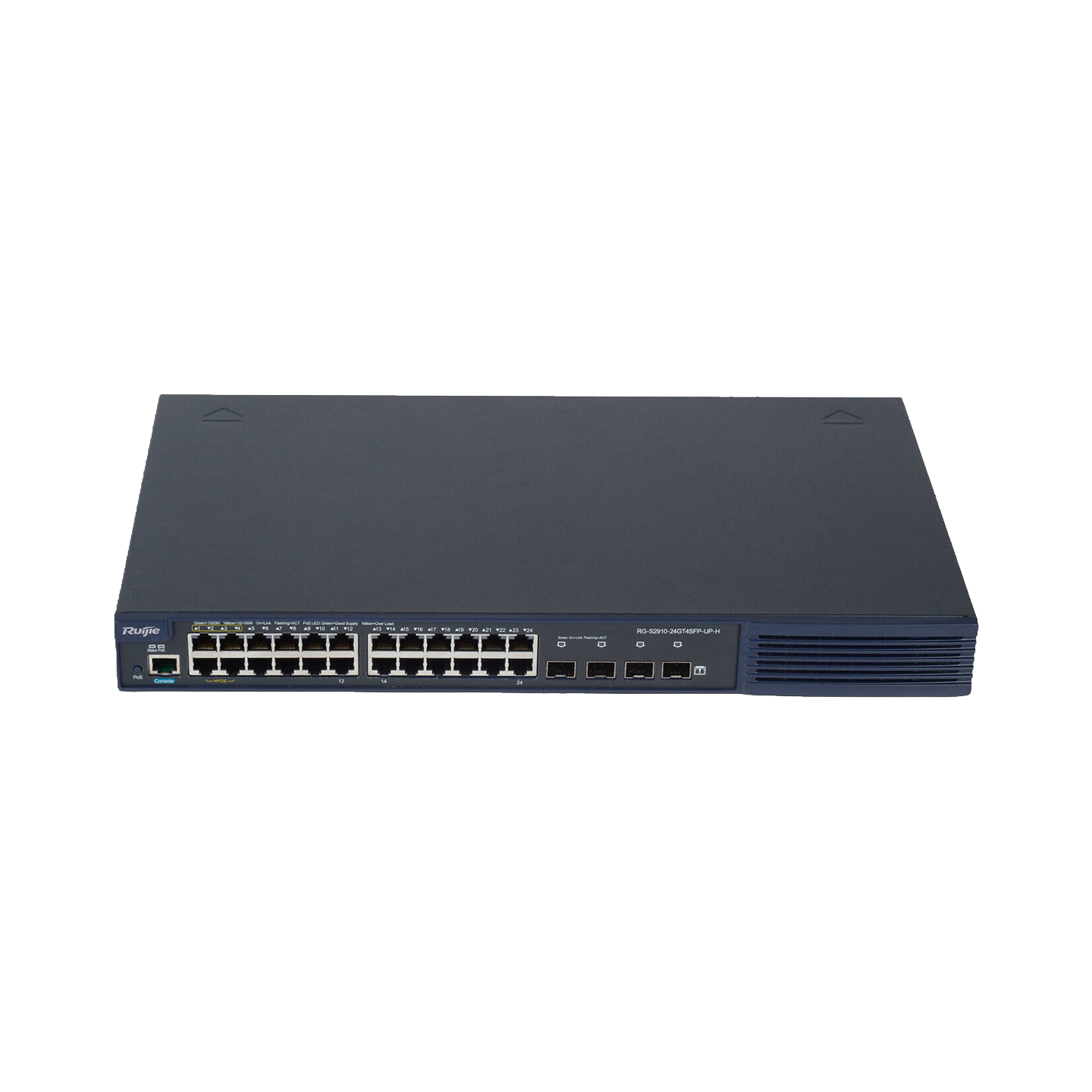 Ruijie RG-S2910-24GT4SFP-UP-H 24×1G PoE+ & 4×1G SFP HPoE Switch