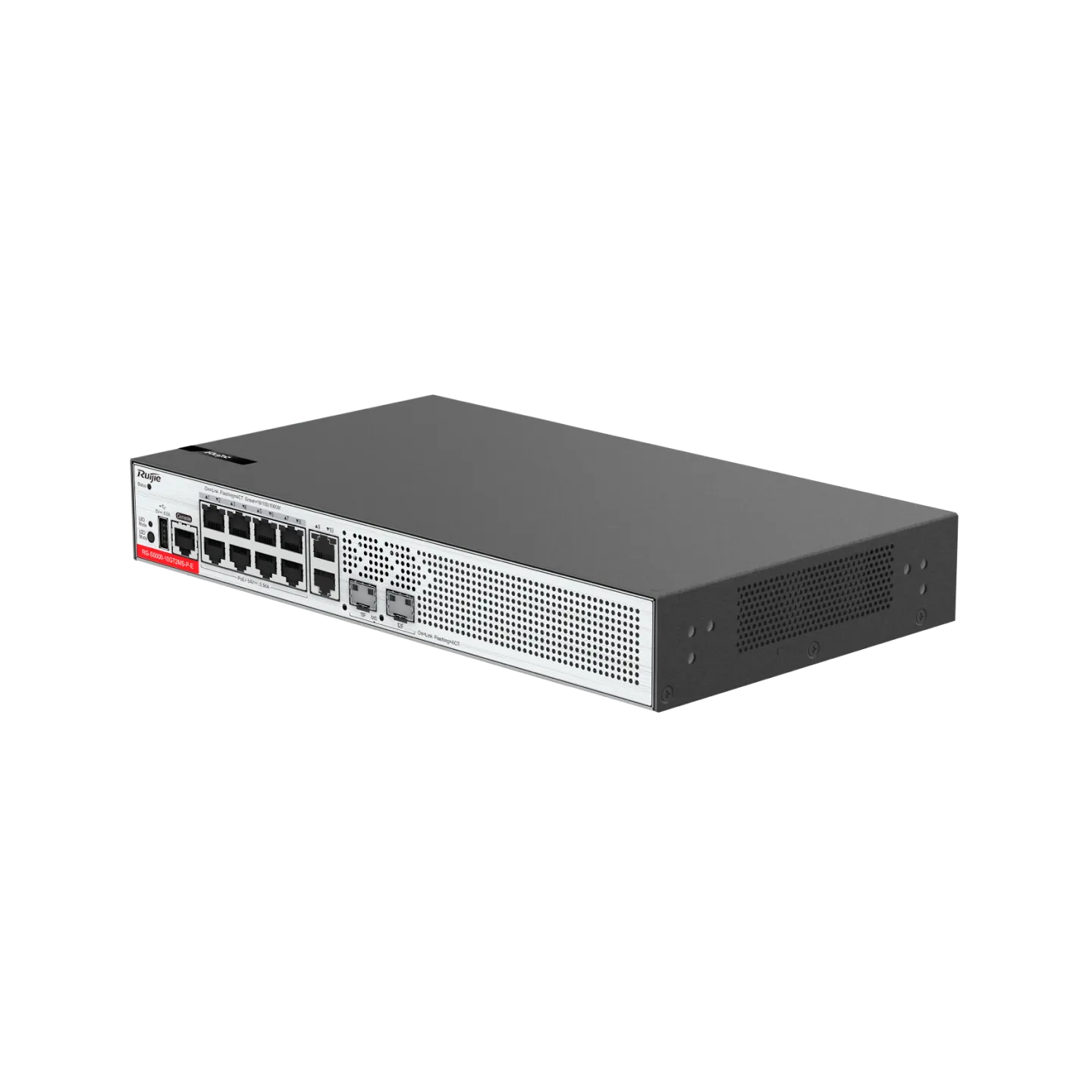 Ruijie RG-S5000-10GT2MS-P-E 10×1G PoE+ & 2×2.5G SFP Layer 2+ Switch