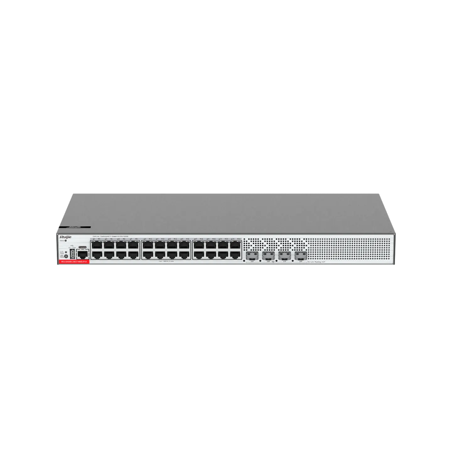 Ruijie RG-S5000-24GT4MS-P-E 24×1G PoE+ & 4×2.5G SFP Layer 2+ Switch