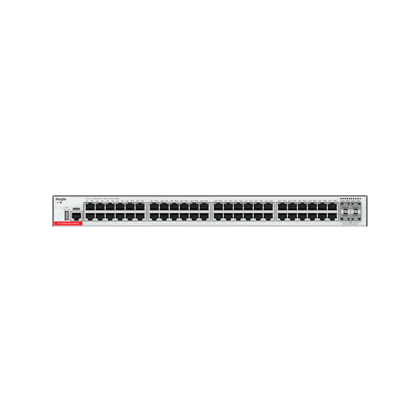 Ruijie RG-S5000-48GT4MS-E 48×1G & 4×2.5G SFP Layer 2+ Switch
