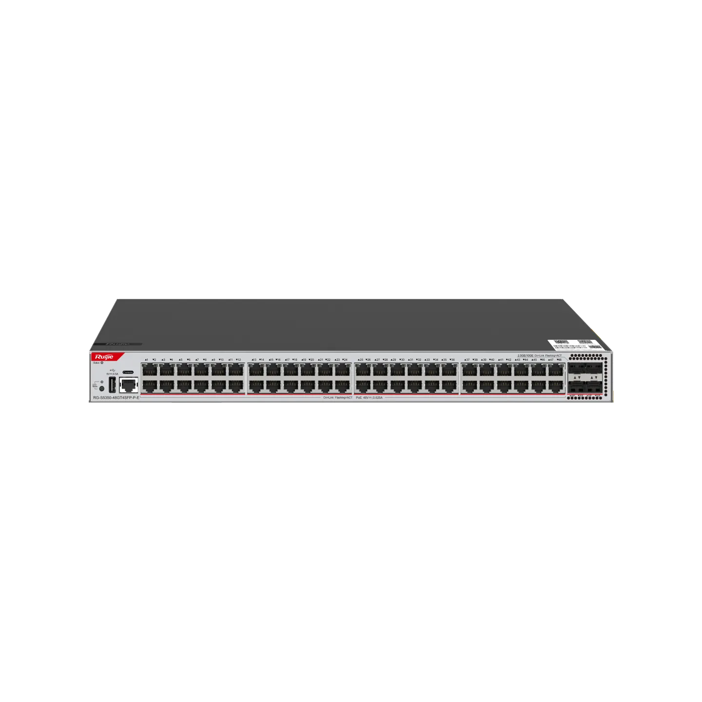 Ruijie RG-S5350-48GT4SFP-P-E 48×Gigabit PoE+ & 4×1G SFP L2+ Switch