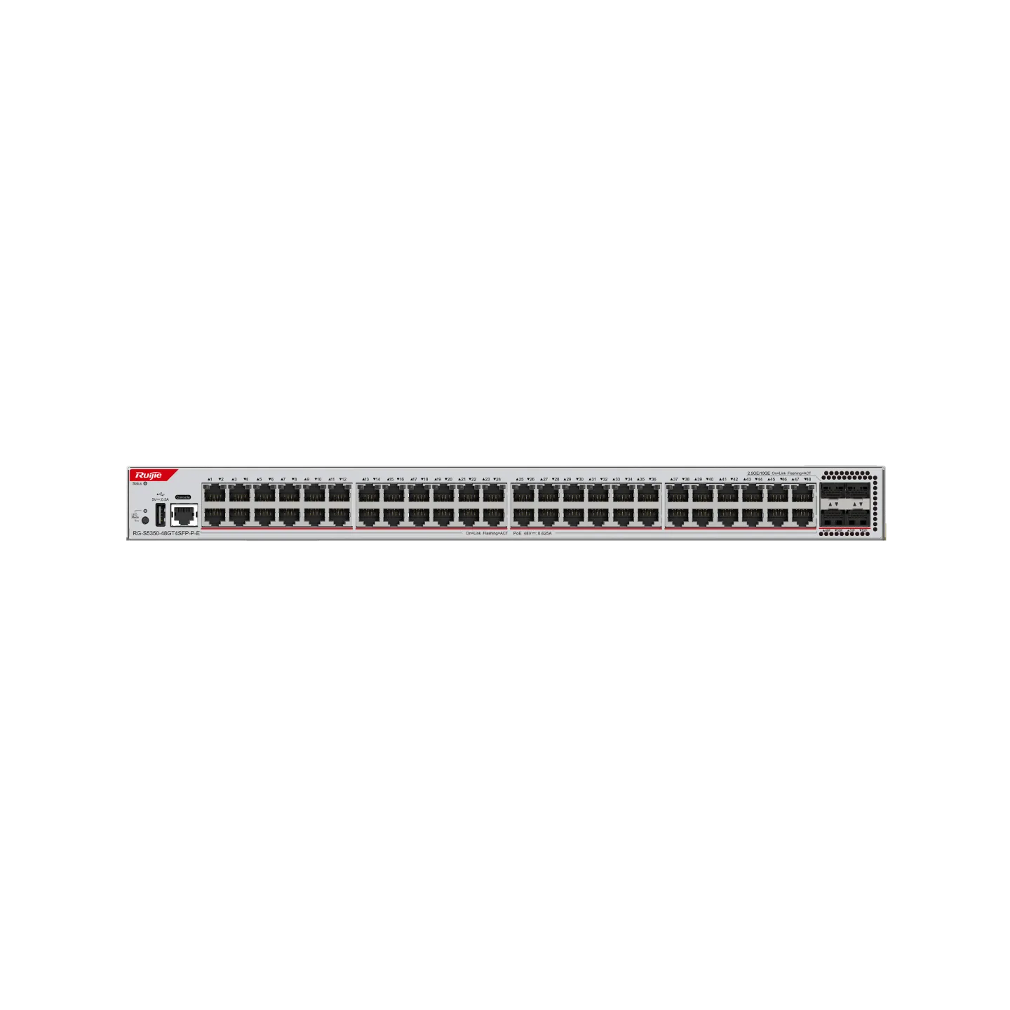 Ruijie RG-S5350-48GT4SFP-P-E 48×Gigabit PoE+ & 4×1G SFP L2+ Switch
