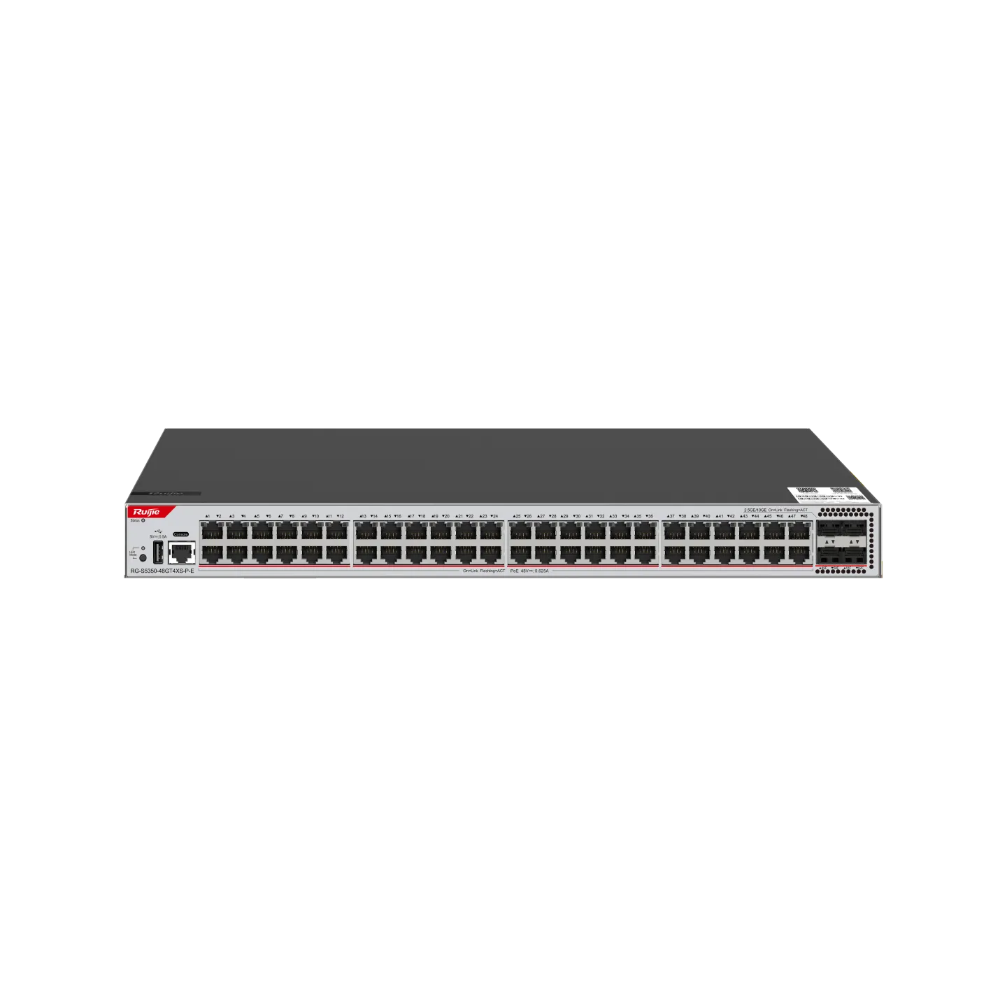Ruijie RG-S5350-48GT4XS-P-E 48×Gigabit PoE+ & 4×10G SFP+ L3 Switch