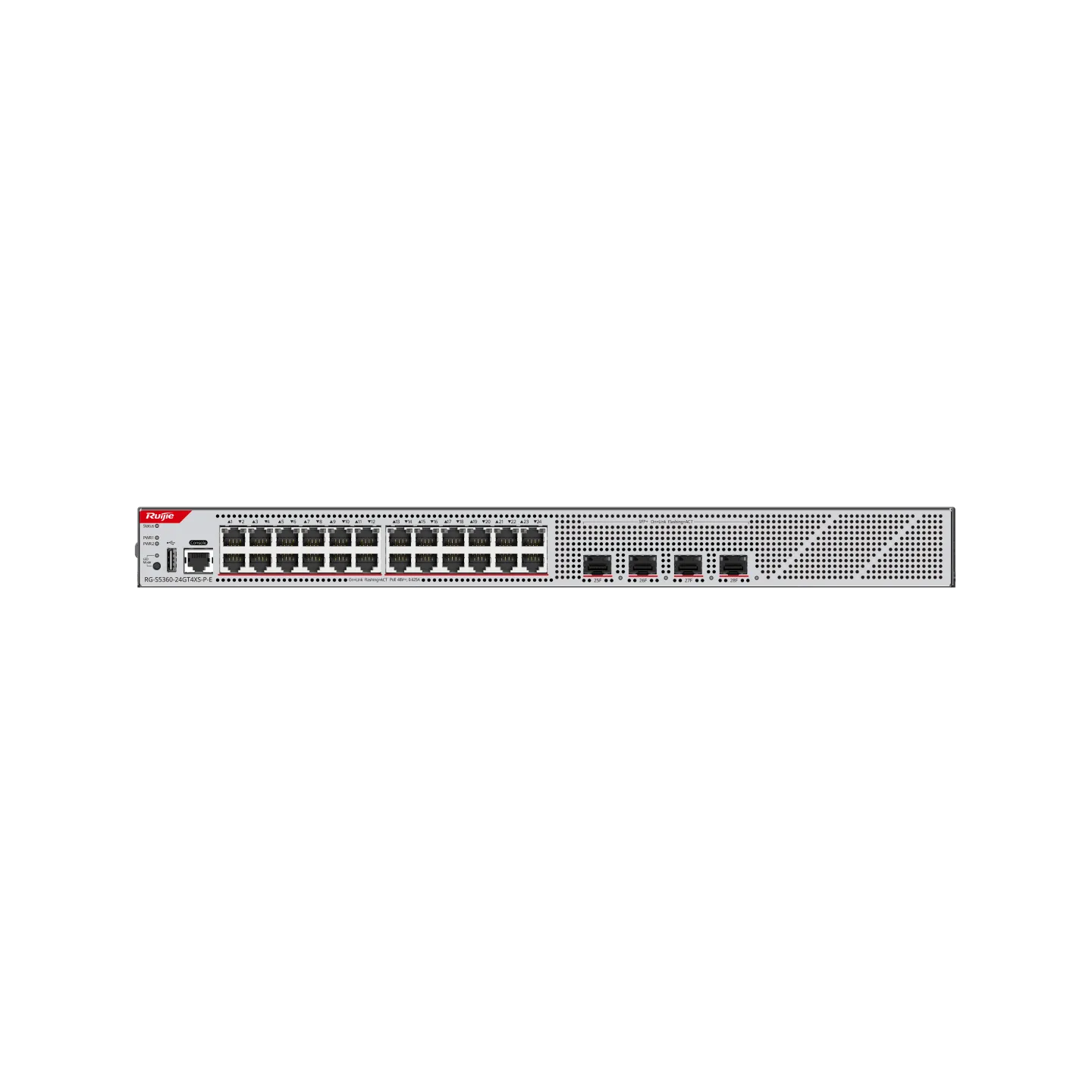Ruijie RG-S5360-24GT4XS-P-E Industrial 24×Gigabit PoE+ & 4×10G SFP+ Switch