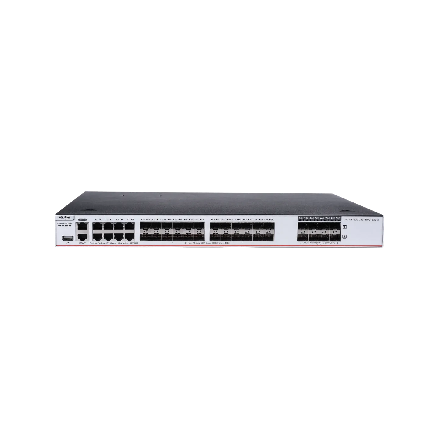 Ruijie RG-S5760C-24SFP/8GT8XS-X 24×SFP/8×GE + 8×10G SFP+ Switch