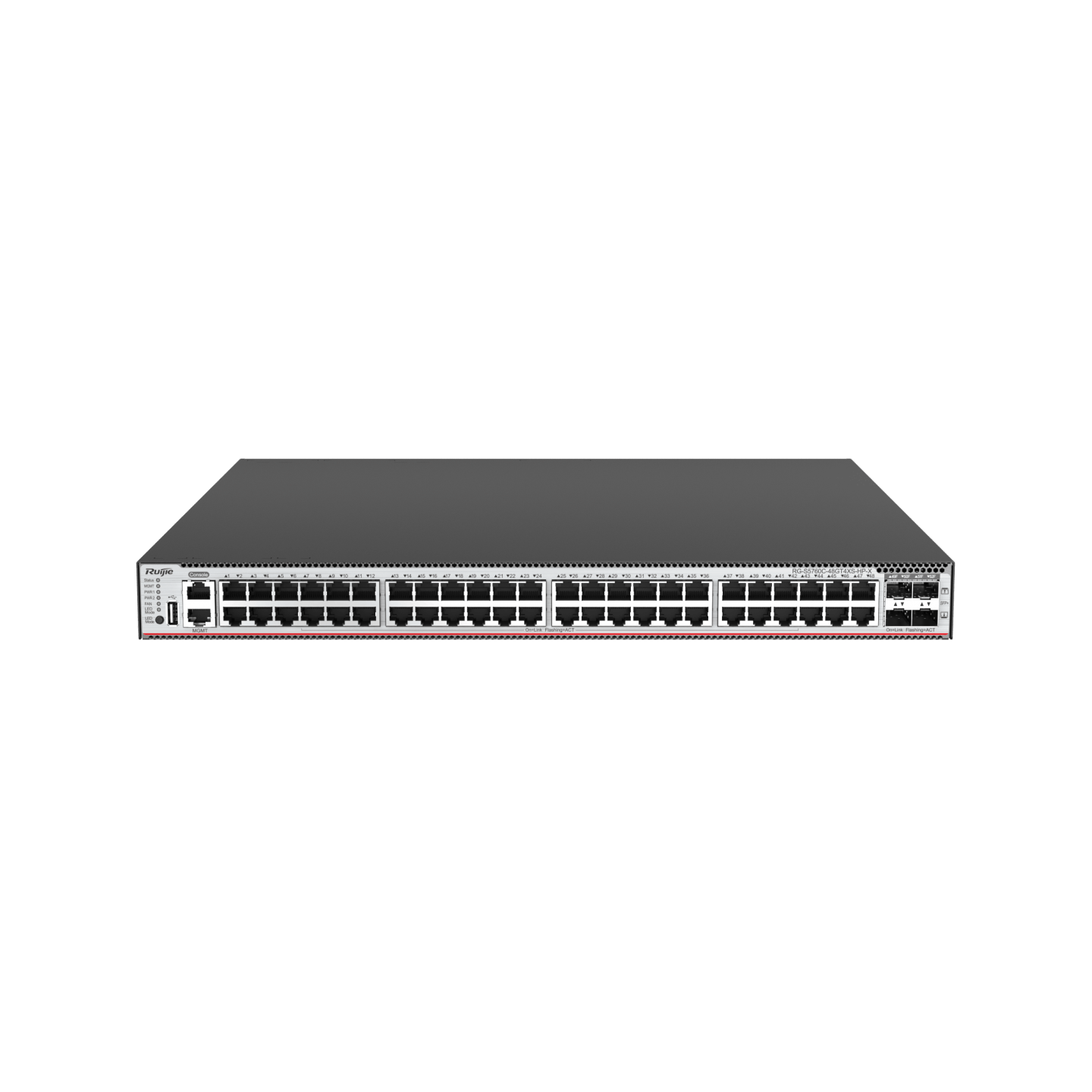 Ruijie RG-S5760C-48GT4XS-HP-X 48×GE PoE+ & 4×10G SFP+ Core Switch