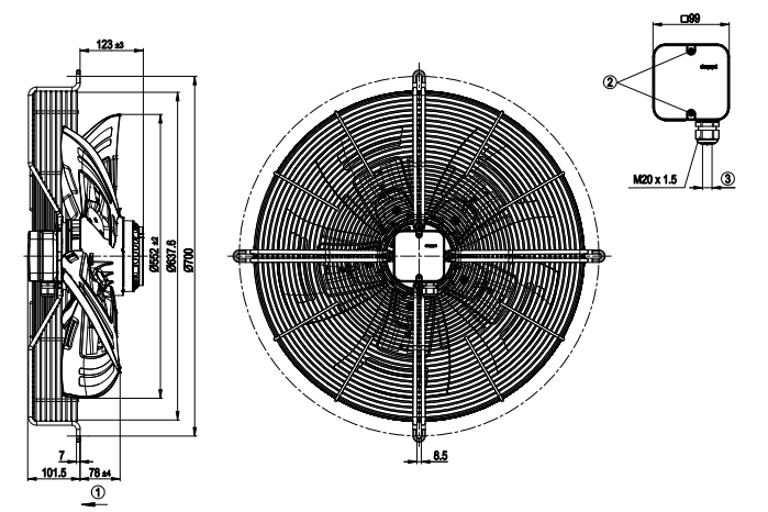 S4D560-AQ01-01 ebm-papst  Fan