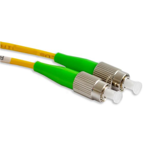 Fiber Optic Patch Cable, FC to FC APC-APC, 2 meters, 3mm, Simplex, SM | Plus Corning® SMF-28® Ultra Fiber