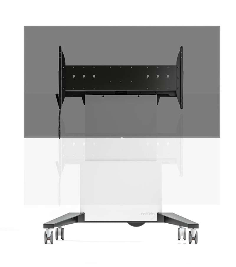 Salamander Designs X-Large Electric Lift Mobile Display Stand - White
