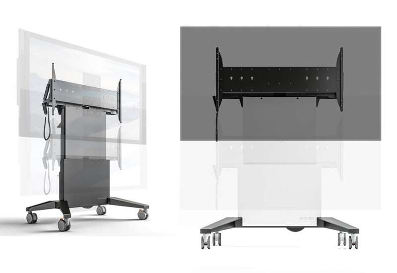 Salamander Designs Mobile Stand-XL, Electric Lift - Graphite and Gray