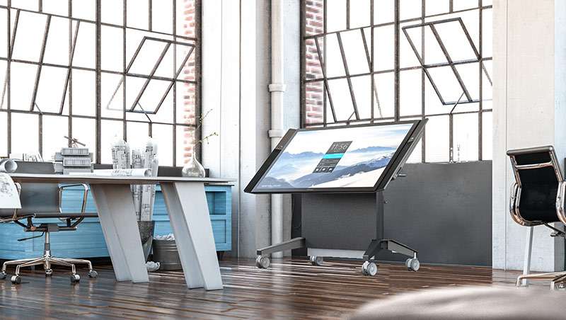 Salamander Designs Mobile Stand, Electric Lift and Tilt, Graphite and Gray