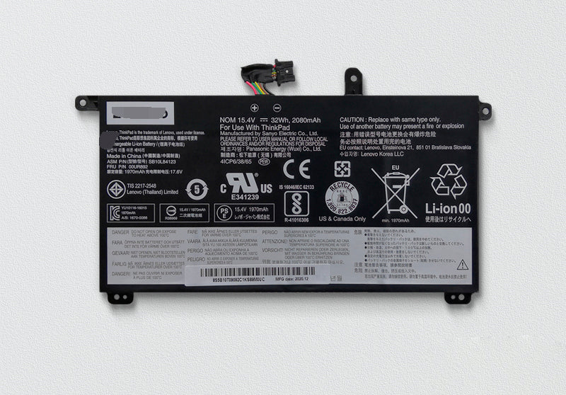 Lenovo SB10L84123 00UR892 00UR891 00UR890 SB10L84122 battery