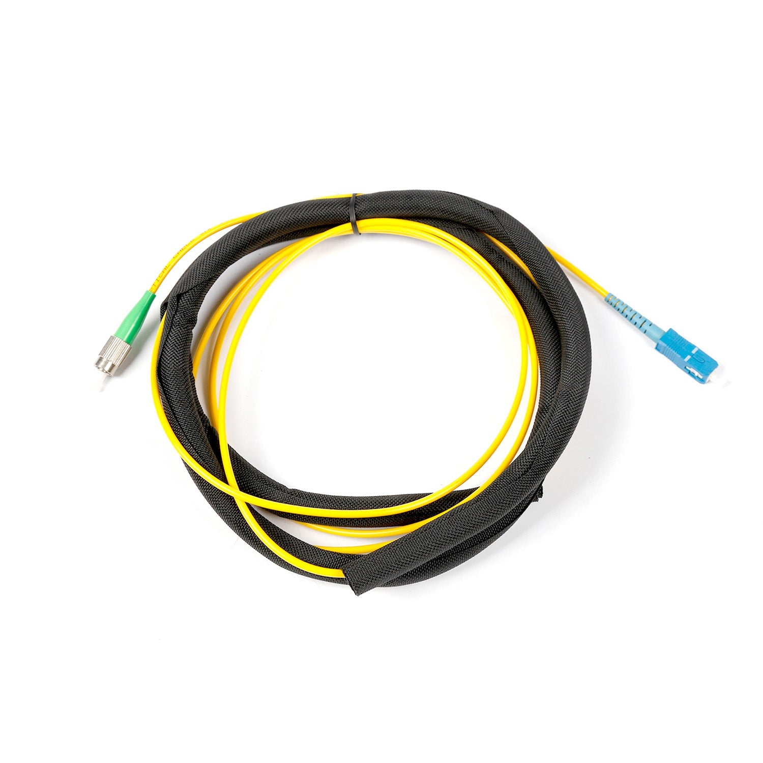 NSComm SC APC to FC APC Simplex Single Mode Fiber Patch Cable, 2.0mm OFNR