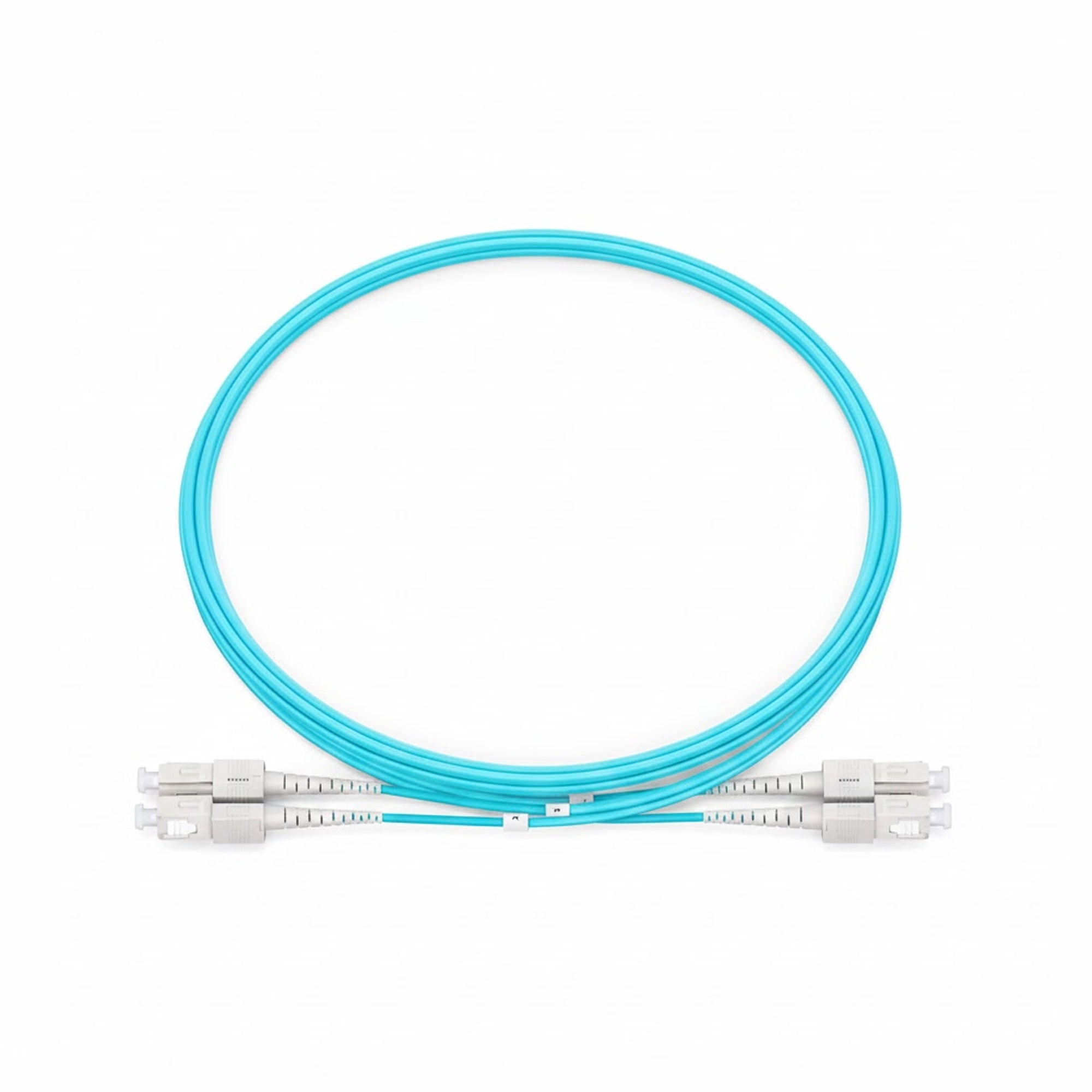 NSComm SC UPC to SC UPC Duplex Multimode(OM3) Fiber Patch Cable, 2 Fibers, 2.0mm OFNR