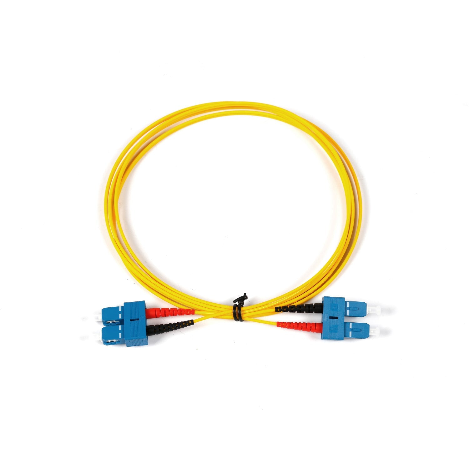 NSComm SC UPC to SC UPC Duplex Single Mode Fiber Patch Cable, 2.0mm OFNR