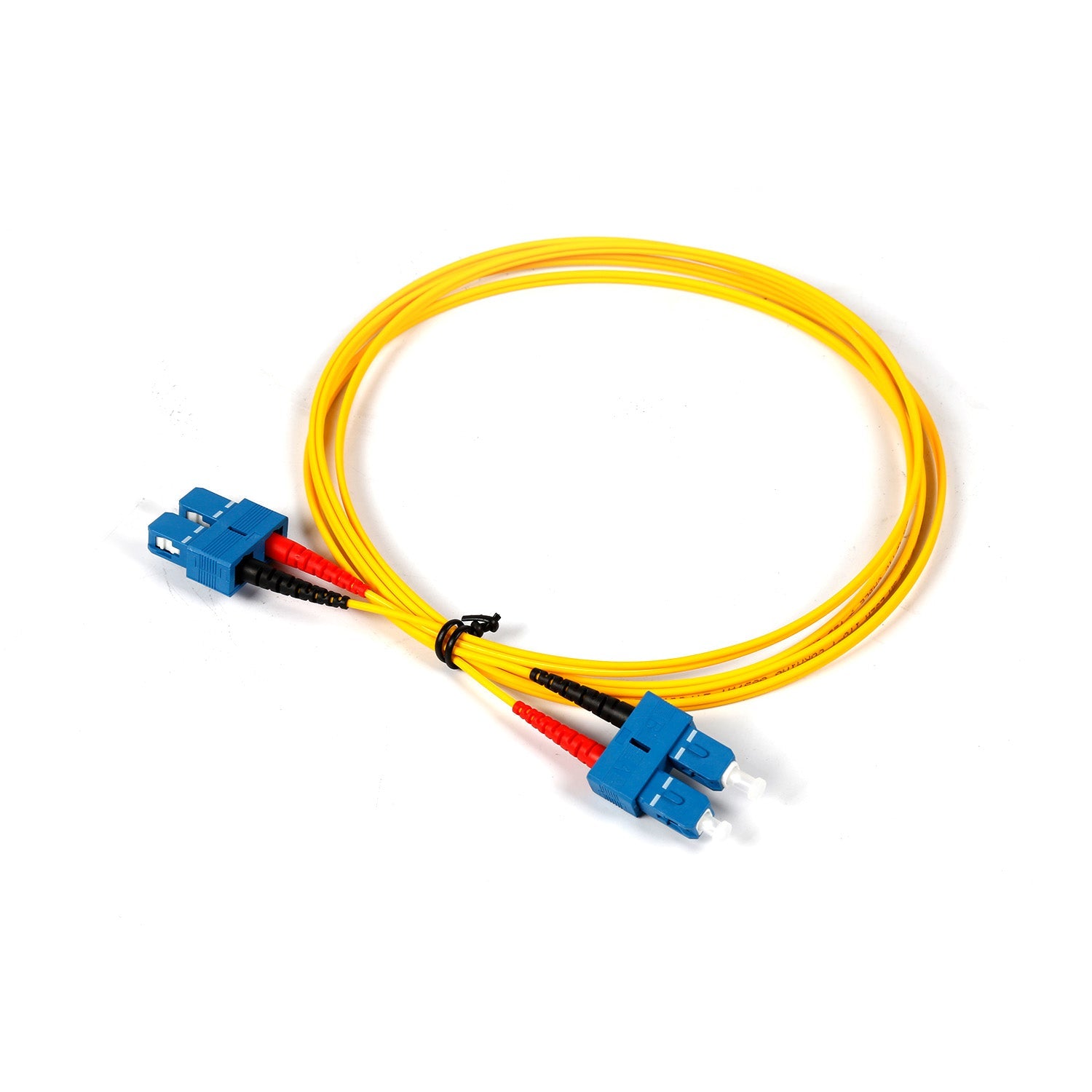 NSComm SC UPC to SC UPC Duplex Single Mode Fiber Patch Cable, 2.0mm OFNR