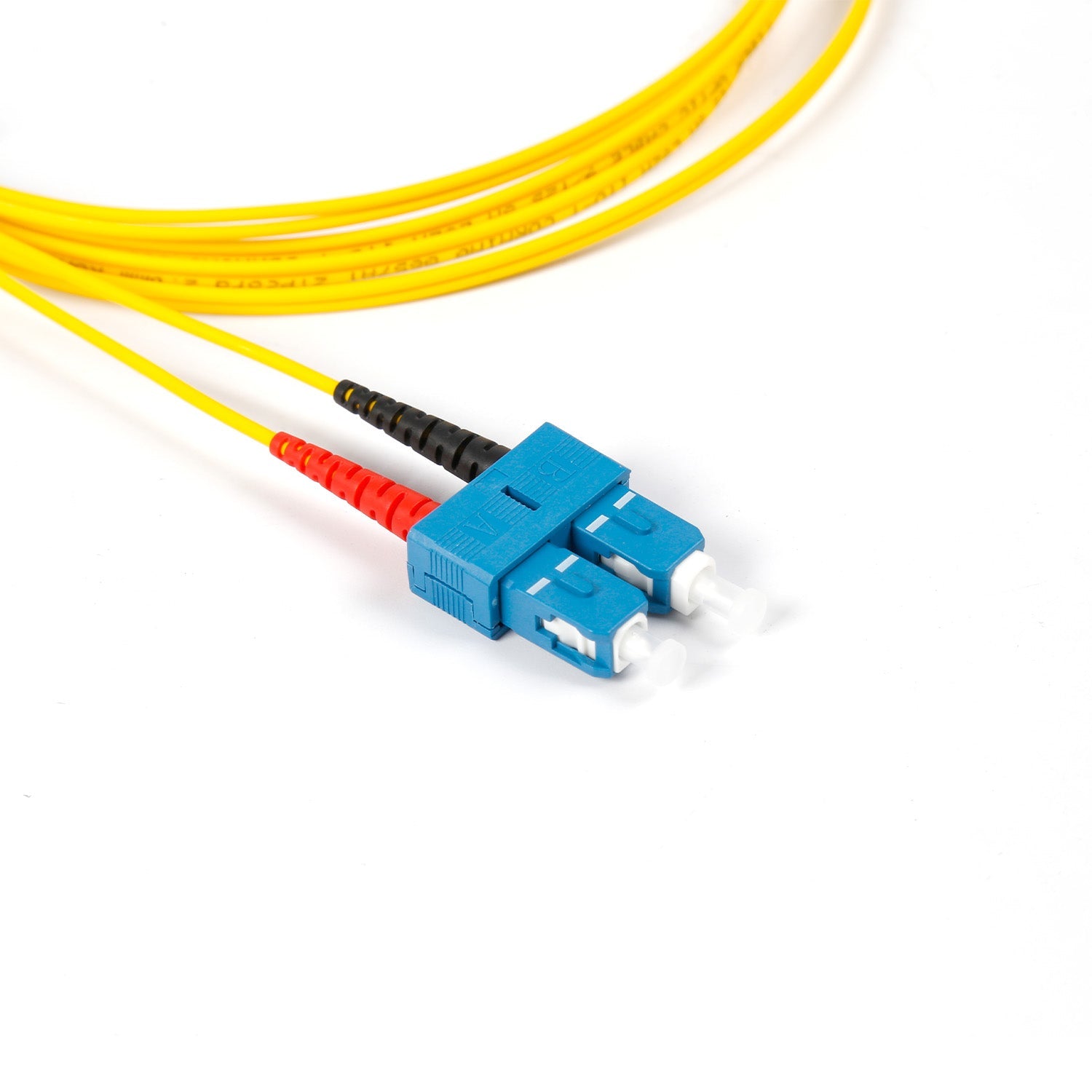 NSComm SC UPC to SC UPC Duplex Single Mode Fiber Patch Cable, 2.0mm OFNR