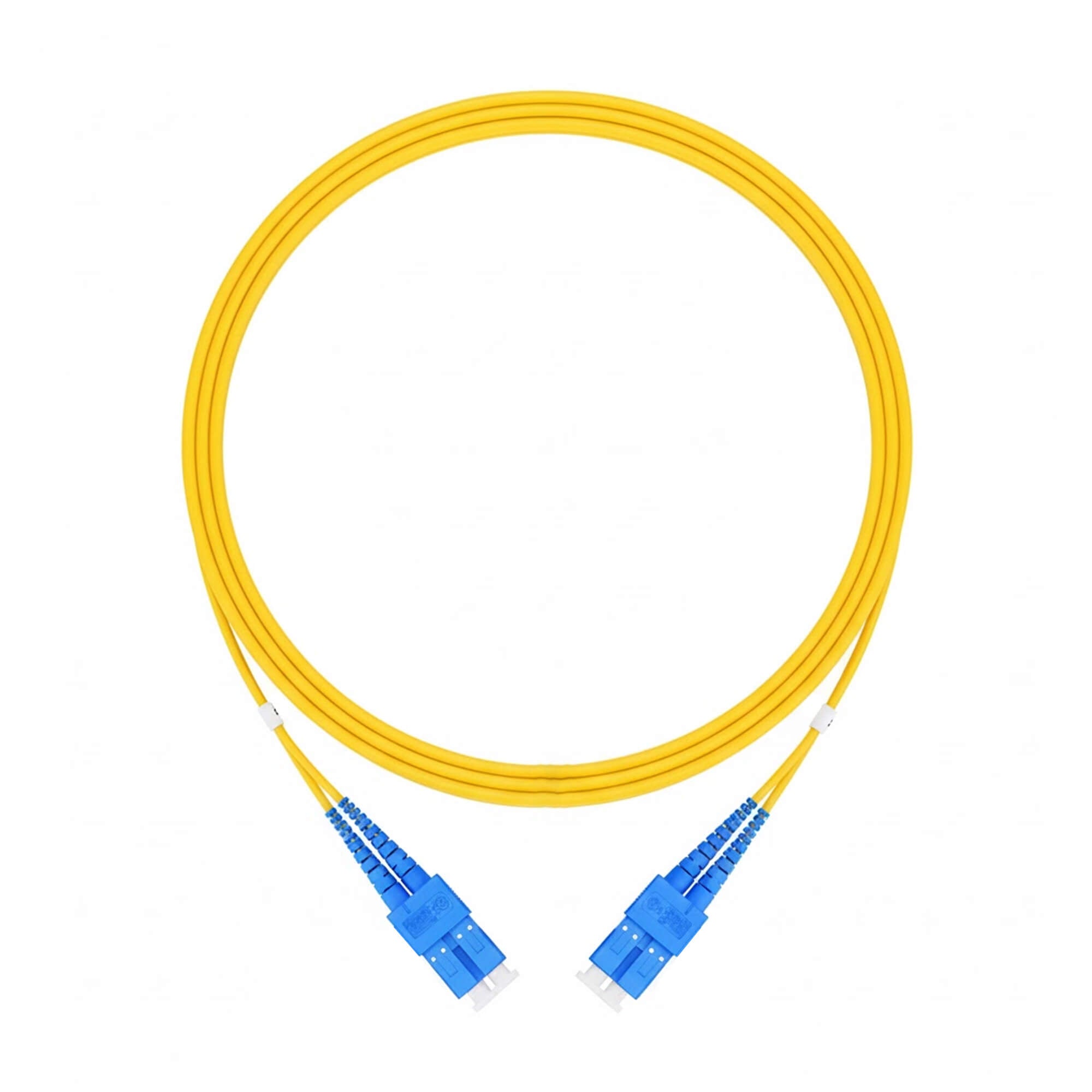 NSComm SC UPC to SC UPC Duplex Single Mode Fiber Patch Cable, 2.0mm OFNR