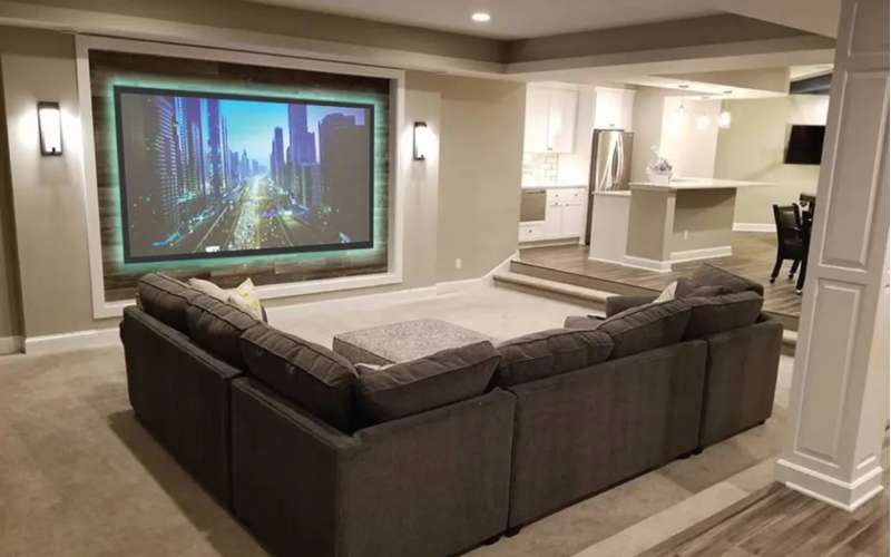 Screen Innovations Fixed 2" Series Frame Screen, 56'' x 90'' with Short Throw  Material