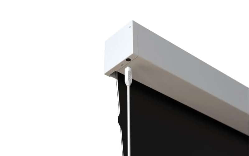 Screen Innovations Solo 3 Indoor Flush Mount Electric Screen, 36'' x 70'' with Slate AT 1.2 Material