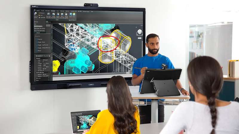 SMART Board 86" QX (V2) Pro series with iQ Video Conferencing Display