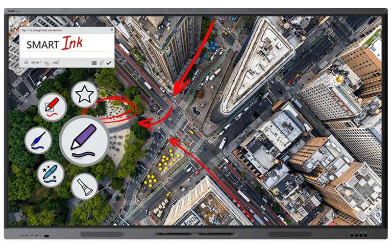 SMART Board T075 Pro 4K QLED 75" Interactive Display
