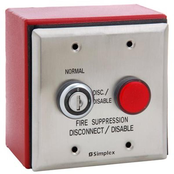 Simplex 2080-9060 Surface Mount Maintenance Switch with Disconnect Indicator Lamp