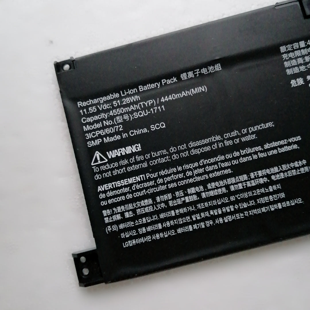 SQU-1711 11.55V 51.28Wh 4550mAh Replacement Laptop Battery