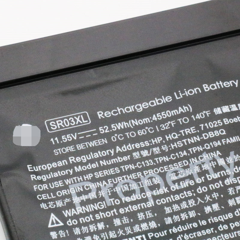 SR03XL Battery for Hp Pavilion Gaming 15-cx0000 HSTNN-DB8Q L08934-2B1