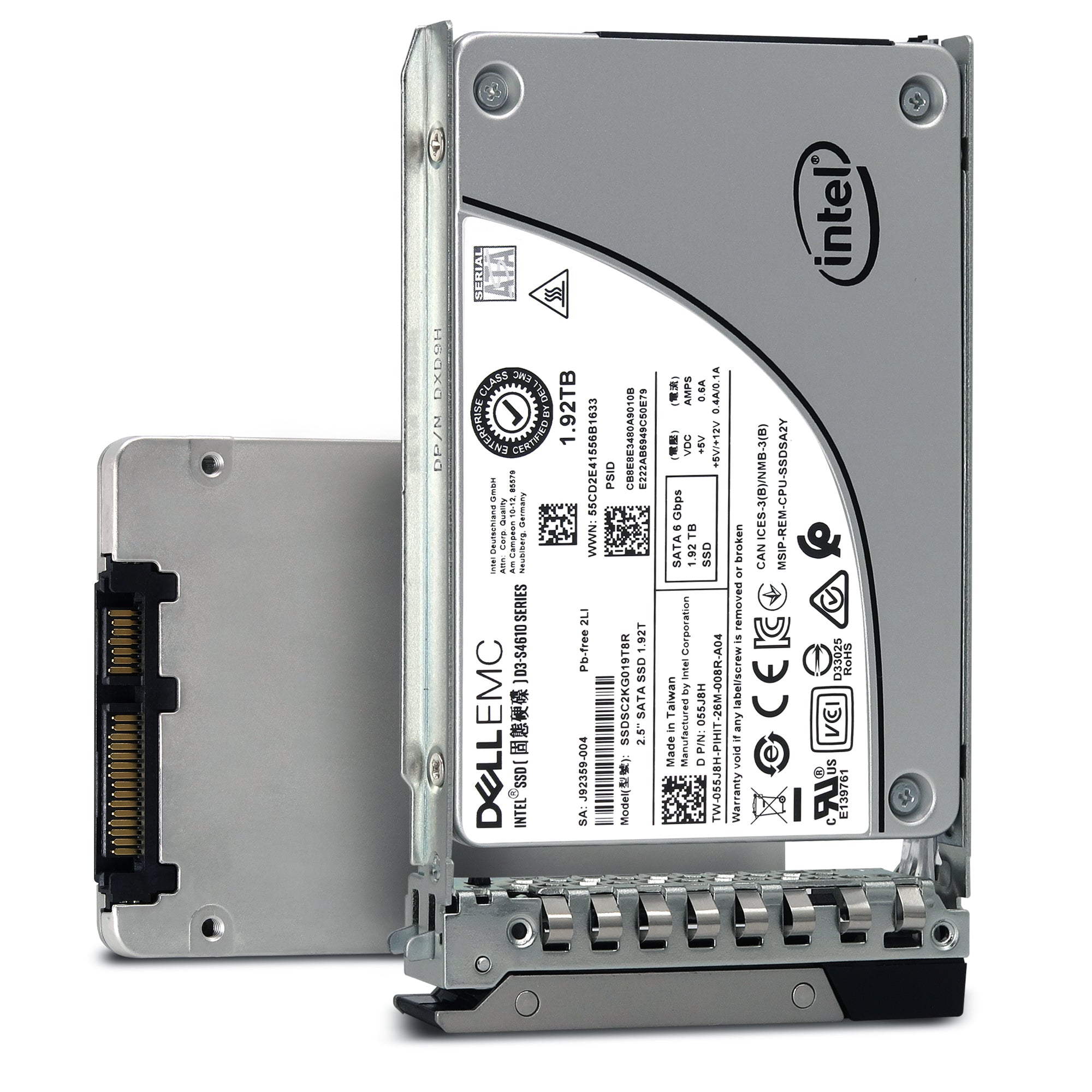 Dell G14 401-ABBP SSDSC2KG019T8R 1.92TB SATA 6Gb/s 3D TLC 3DWPD 2.5in Solid State Drive
