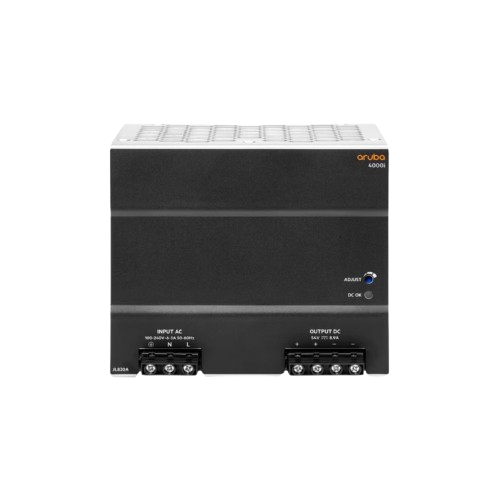JL820A ARUBA 4000i POE 54VDC 480W 100-240VAC DIN Power Supply - RENEW