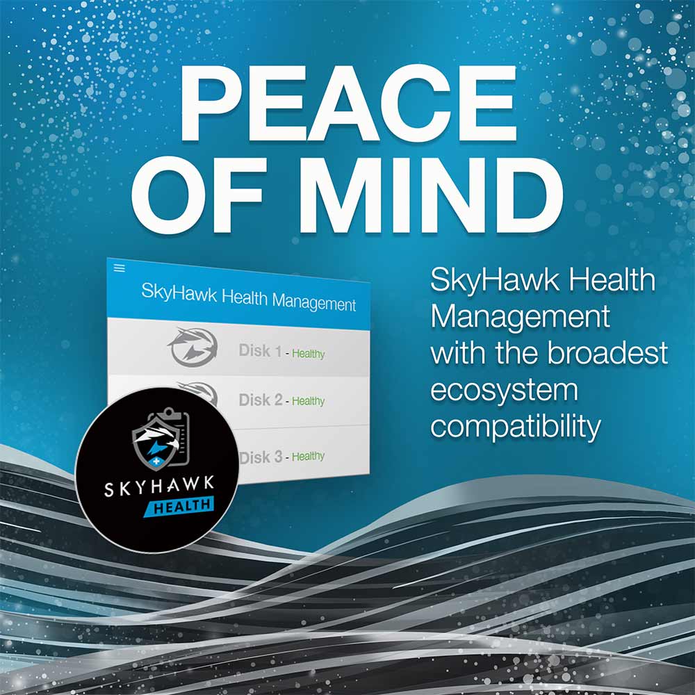 Seagate Skyhawk AI Surveillance ST8000VE0004 8TB 7.2K RPM SATA 6Gb/s 512e 3.5in Hard Drive