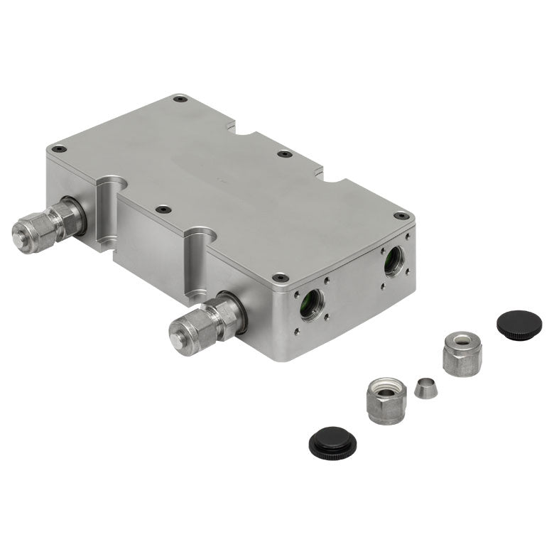 T-MGC3C/M-P01 - Multipass White Cell, OPL = 3.2 m, Spherical Silver-Coated Mirrors, 6 mm OD Tube Fittings