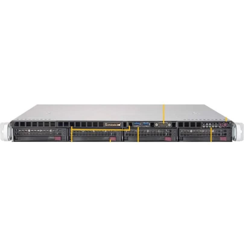 Supermicro SuperServer SYS-5019P-MTR 1U Rackmount Server Barebone System