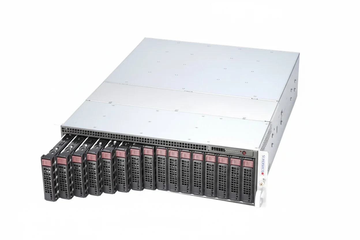 Supermicro SYS-5039MS-H8TRF 3U 8 Node MicroCloud - Xeon E3-1230 v5  | 256GB DDR4 (2x16GB Per Node)