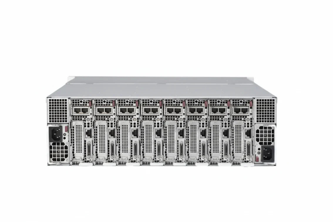 Supermicro SYS-5039MC-H8TRF 3U 8 Node MicroCloud - Xeon E-2246G, 64GB DDR4 Per Node