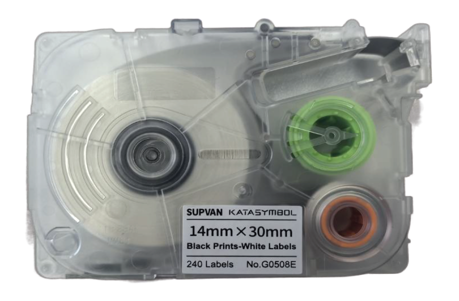 G050BE Clear Die Cut Label for G15M-Pro label printer, 14mmx30mm, 240pcs/roll, 20 rolls/pack