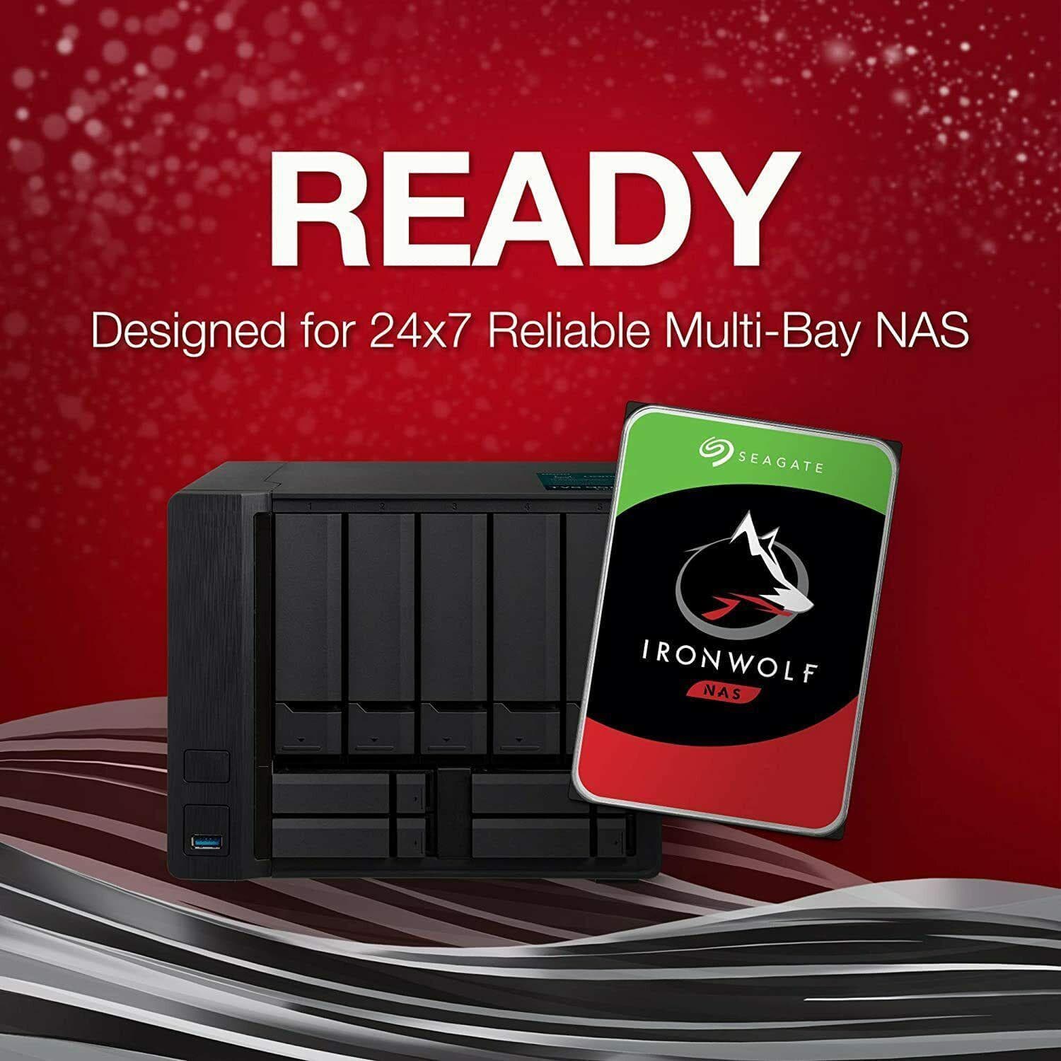 Seagate IronWolf 9.8TB Internal 7200RPM 3.5" (ST10000VN0004) NAS 763649117972-FoxTI